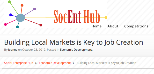 Building local markets is key to job creation